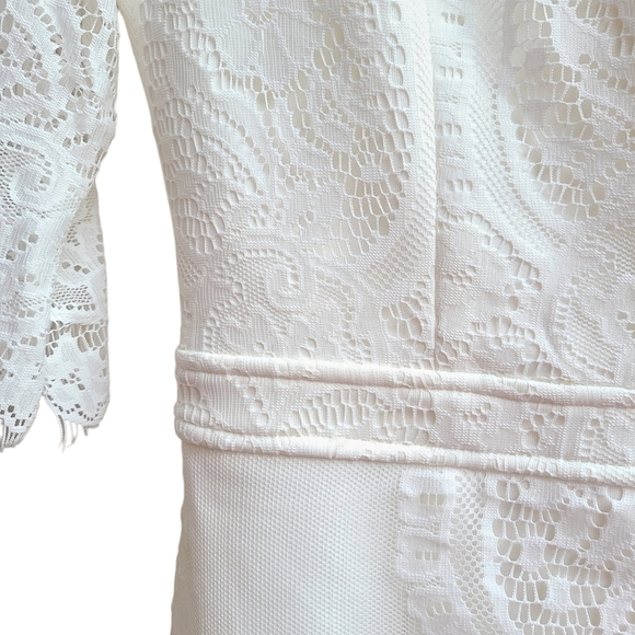 Tea & Cup Lace Overlay Dress with Open Back - Picture 6 of 14